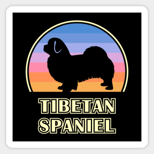 Tibetan Spaniel Vintage Sunset Dog Sticker